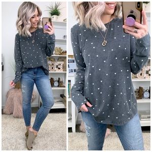 Long sleeve heart top